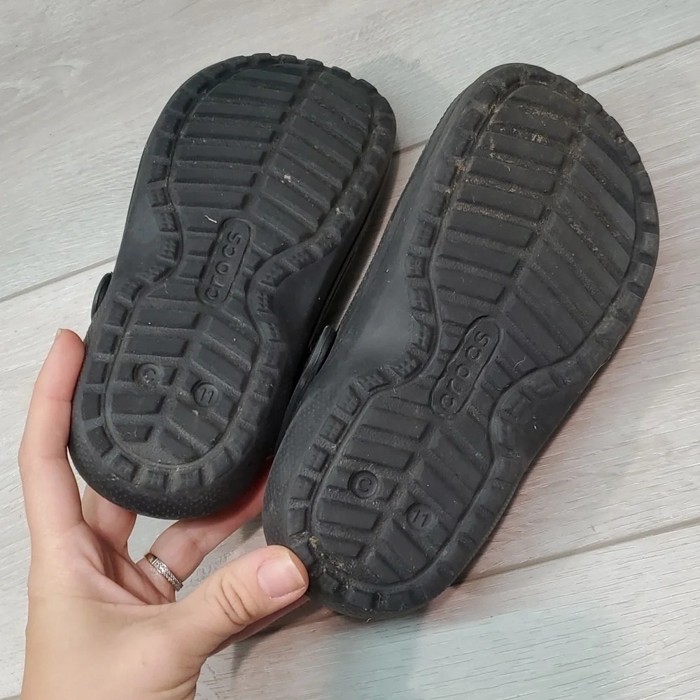 Crocs Kids Unisex Insulated Lined Classic Clogs Sandals shoes sz C11